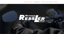 Desktop Screenshot of motorrad-ressler.de