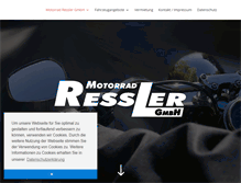 Tablet Screenshot of motorrad-ressler.de